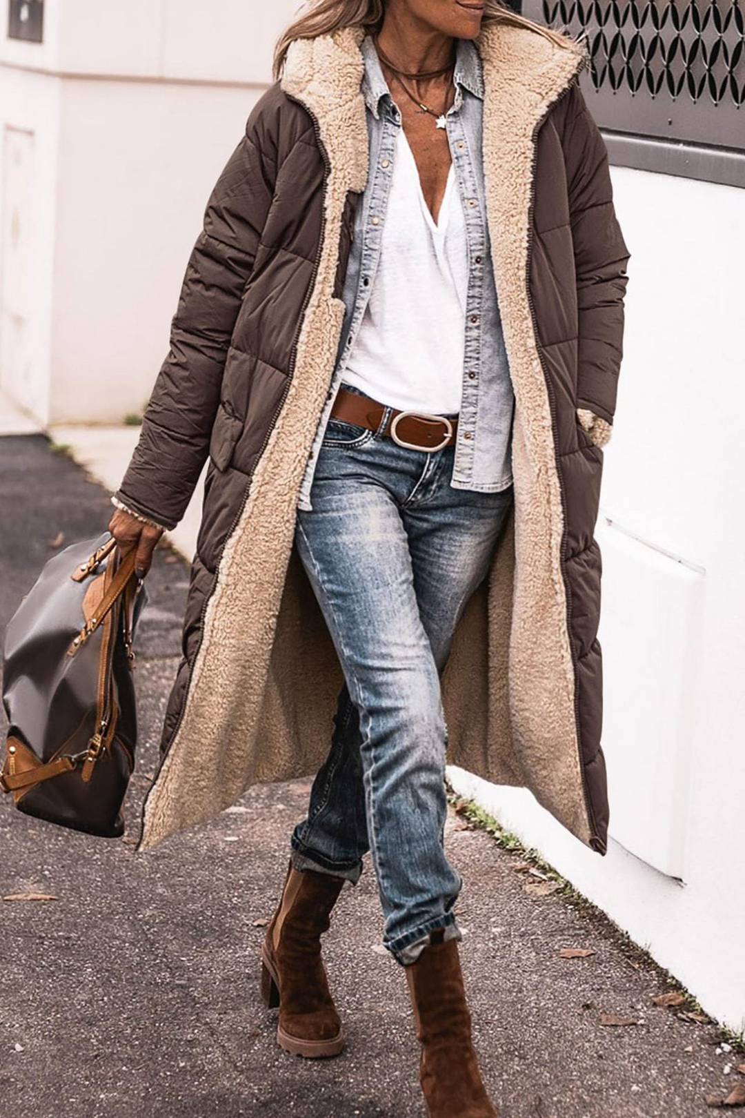 Maya – Manteau Réversible Luxe
