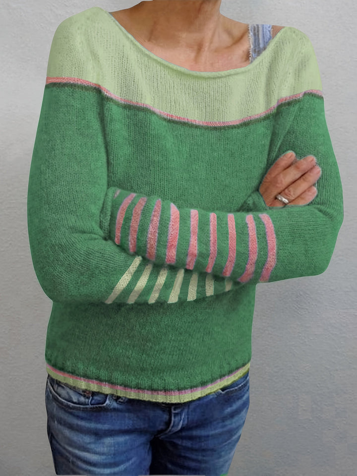 Kathrin – Pull rayé tendance et agréable à porter