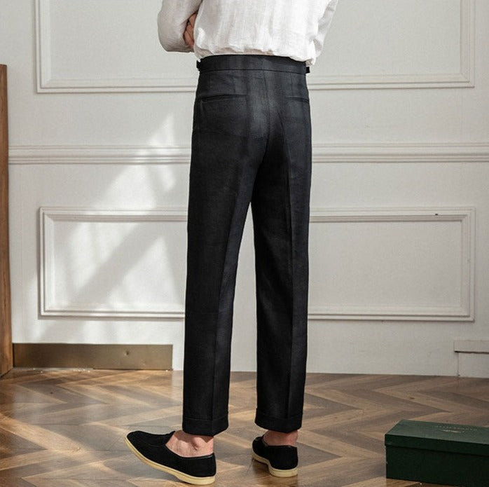 Éloi | Pantalon en lin quatre saisons à pinces