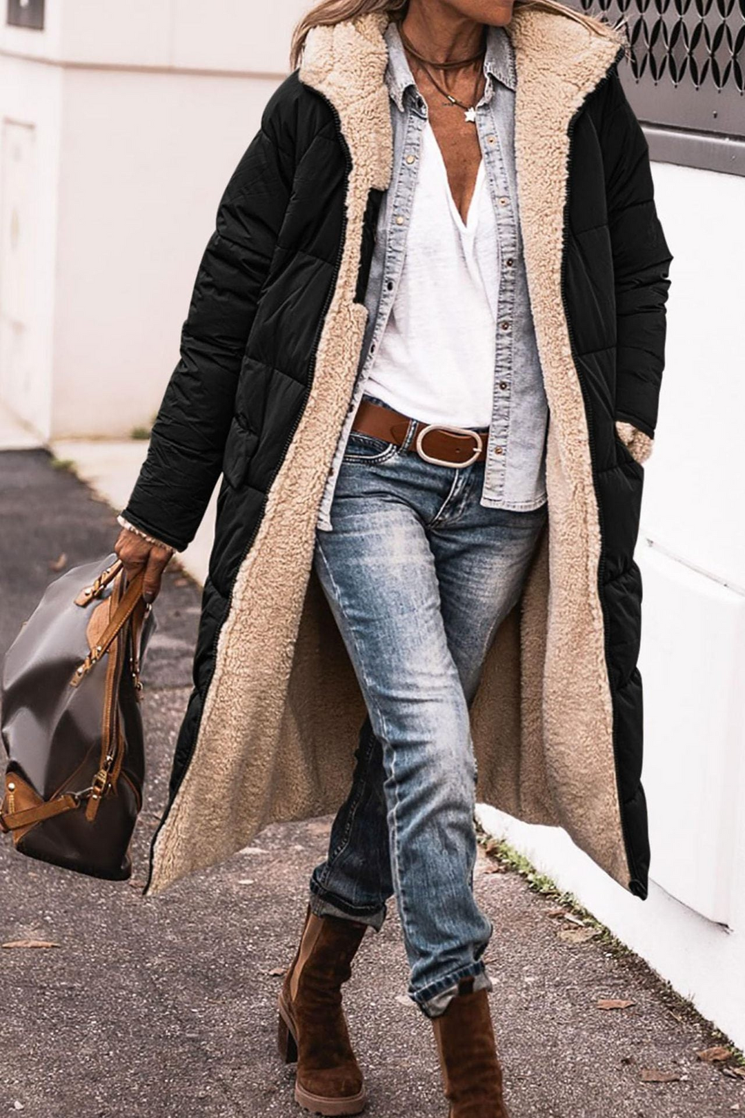 Maya – Manteau Réversible Luxe