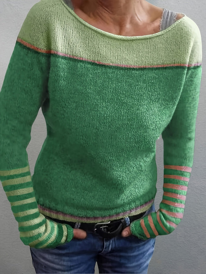 Kathrin – Pull rayé tendance et agréable à porter