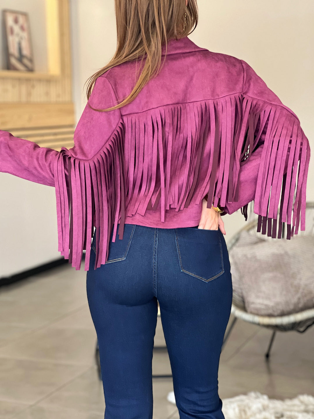 Veste Fleur - BORDEAUX