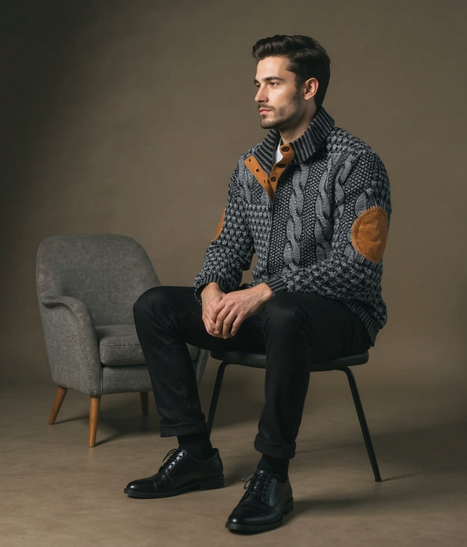 Antoine™ – Pull Imprimé Vintage