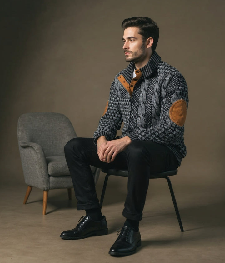 Antoine™ – Pull Imprimé Vintage