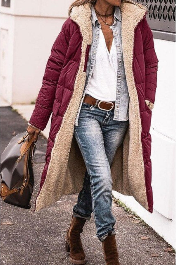 Maya – Manteau Réversible Luxe