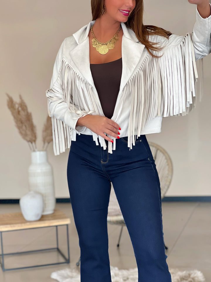 Veste Fleur - BEIGE