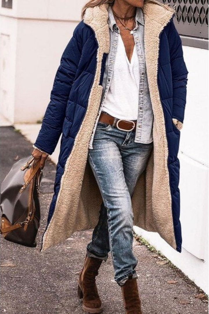 Maya – Manteau Réversible Luxe
