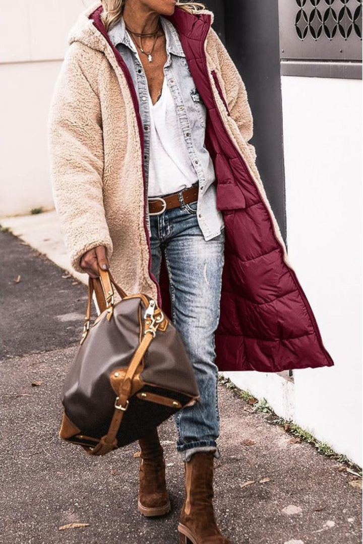 Maya – Manteau Réversible Luxe
