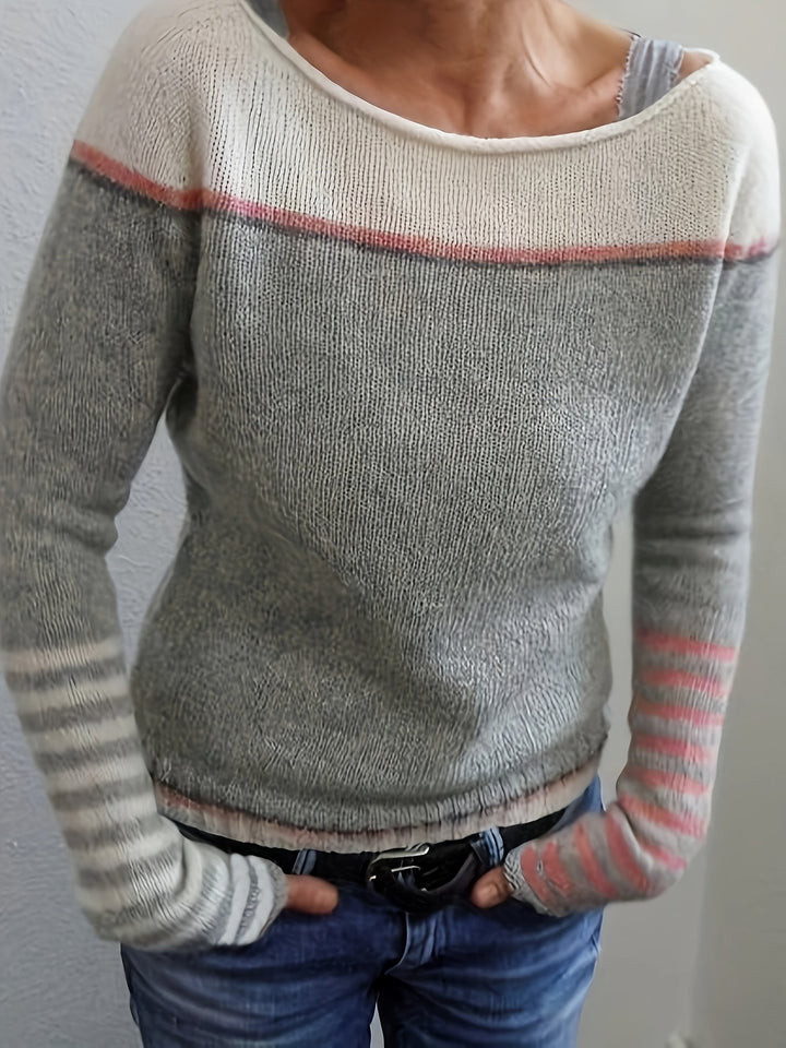 Kathrin – Pull rayé tendance et agréable à porter