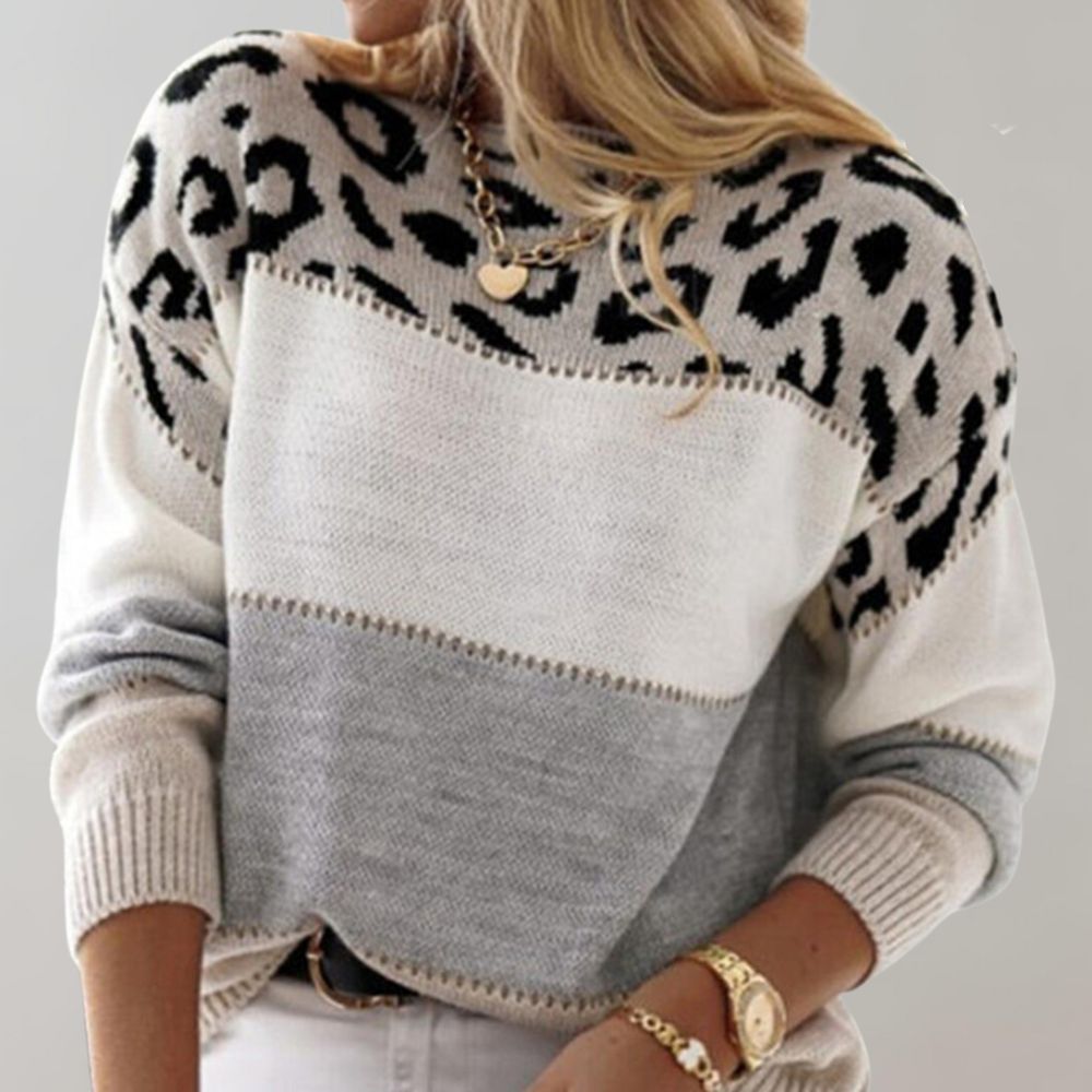 Benita – Pull léopard moderne et cosy