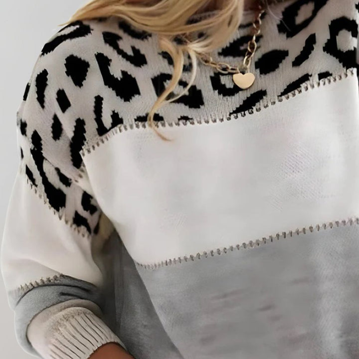 Benita – Pull léopard moderne et cosy