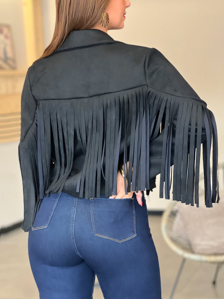 Veste Fleur - NOIR