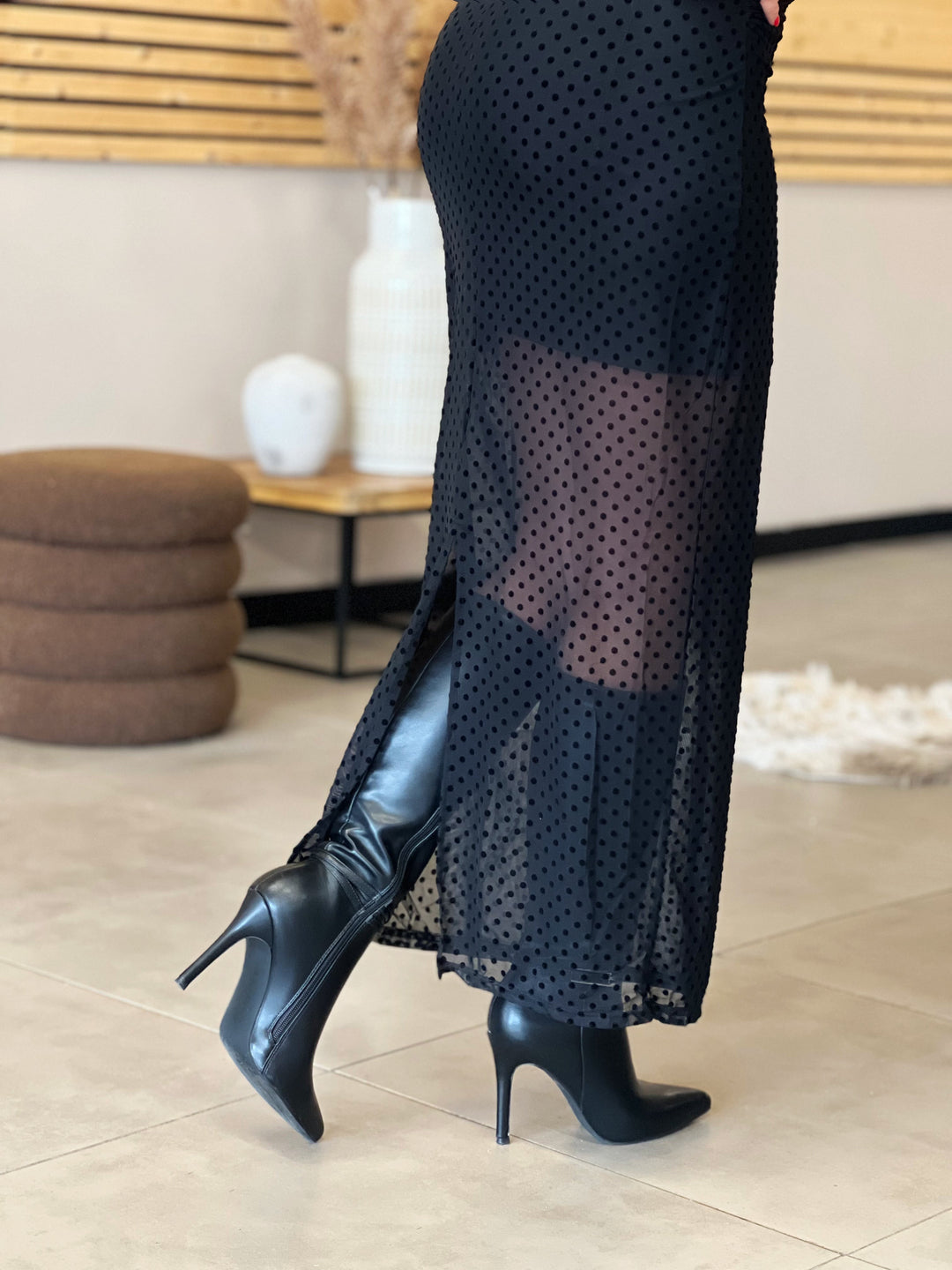 Longue robe Marivelle  - NOIR
