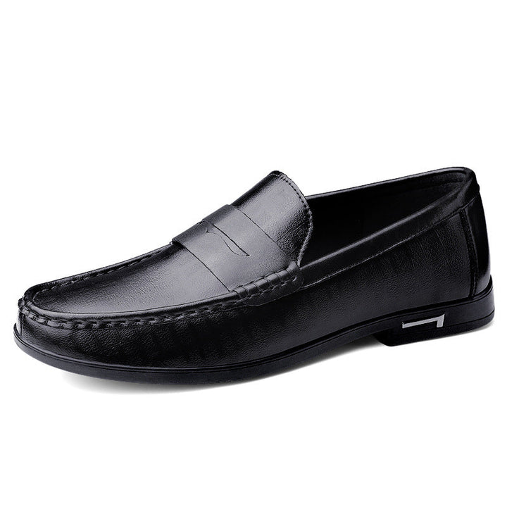Chaussures pour hommes James en cuir véritable avec une finition de haute qualité