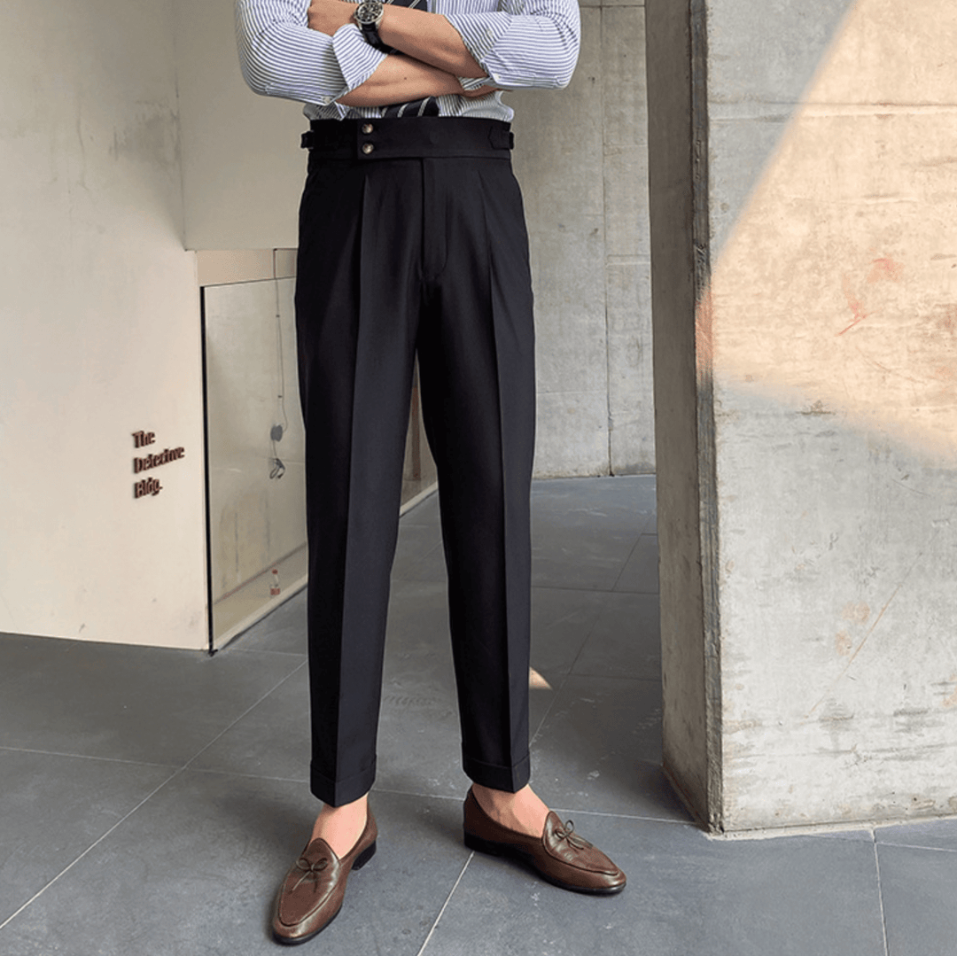 Hugo- Pantalons Taille Haute Chic