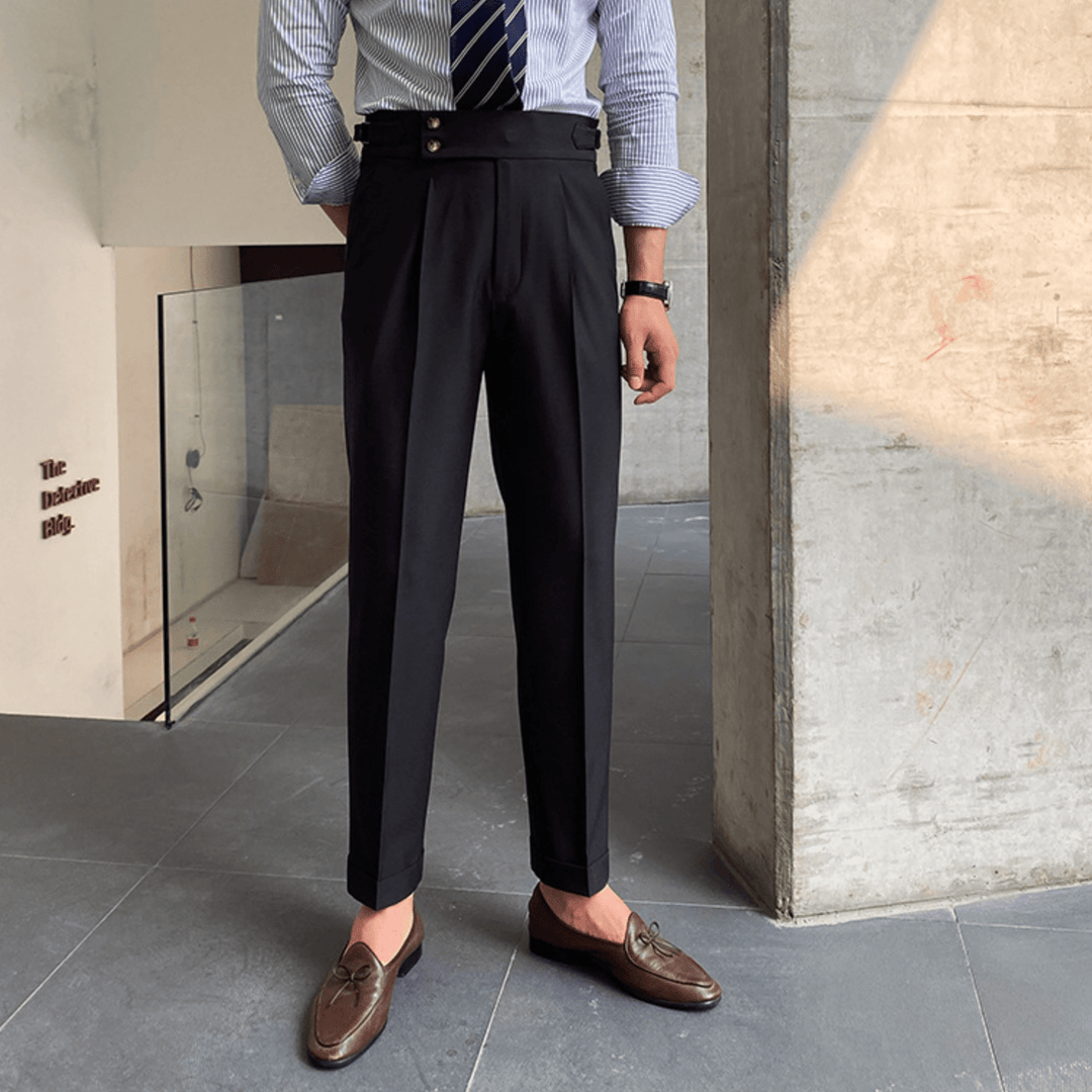 Hugo- Pantalons Taille Haute Chic