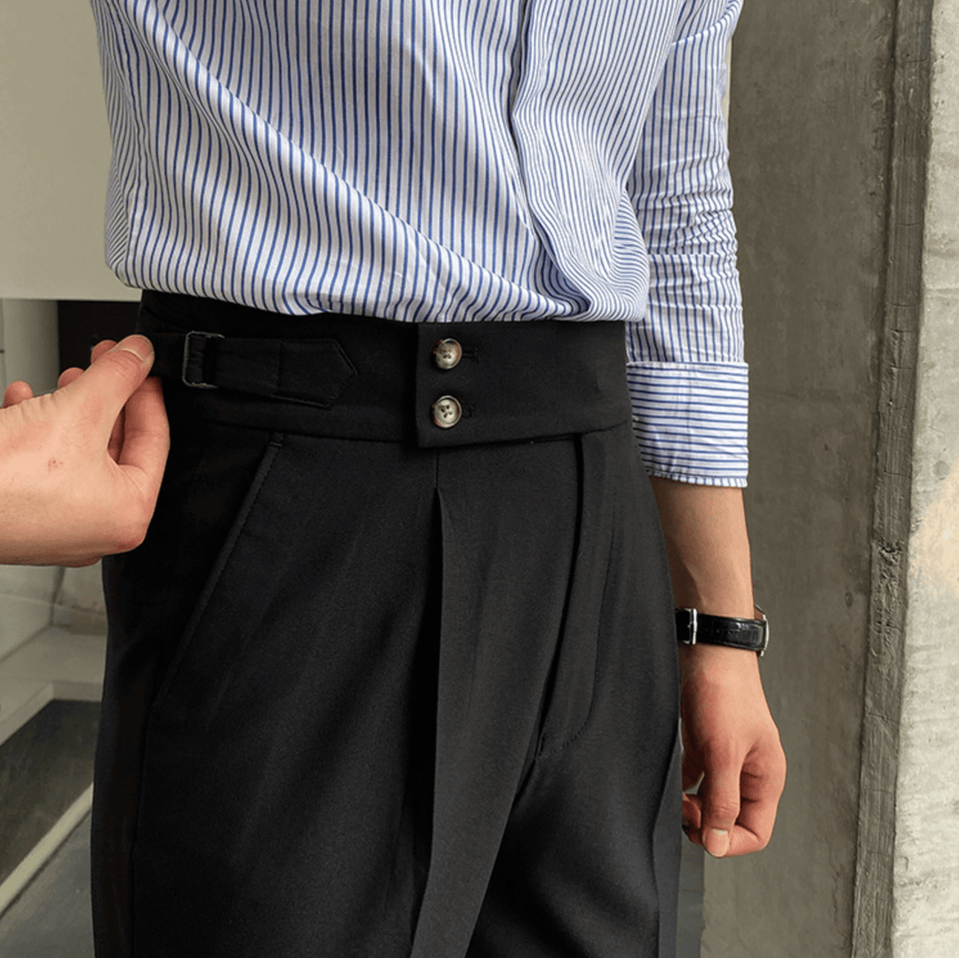 Hugo- Pantalons Taille Haute Chic