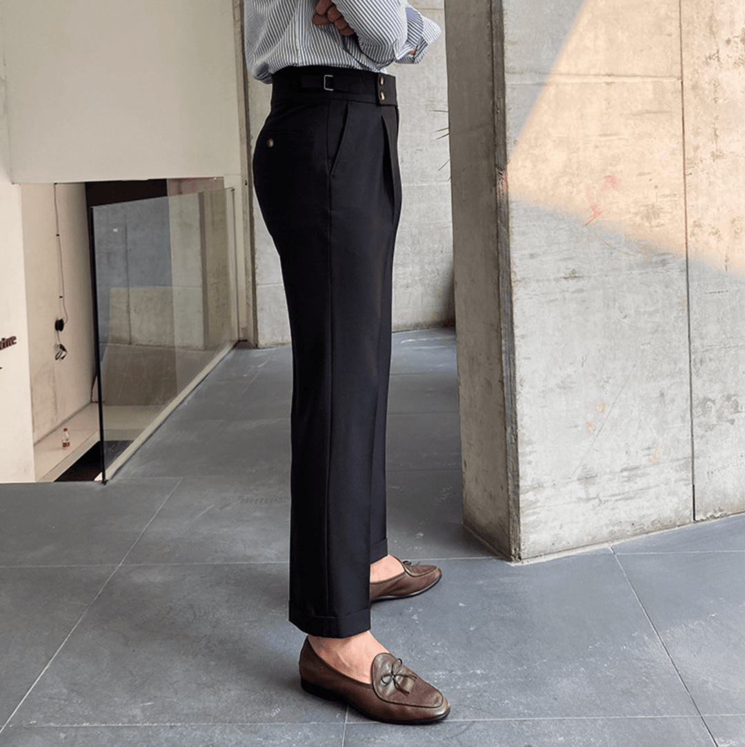 Hugo- Pantalons Taille Haute Chic