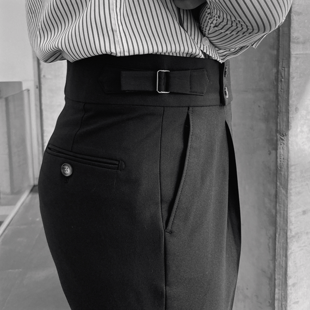 Hugo- Pantalons Taille Haute Chic