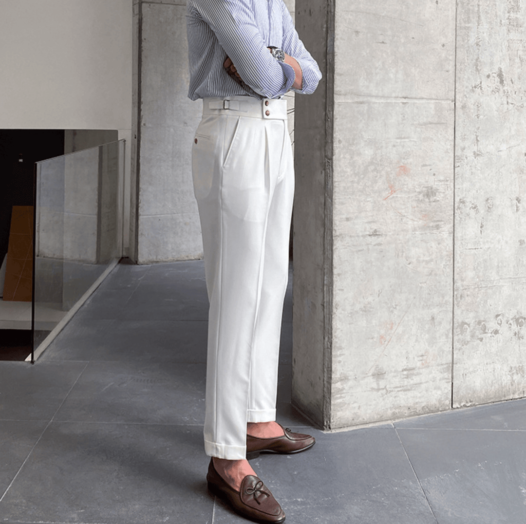 Hugo- Pantalons Taille Haute Chic