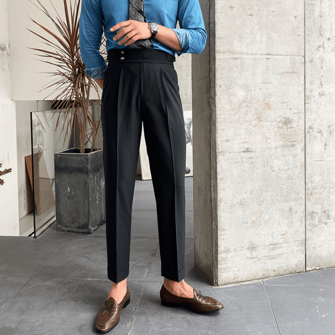 Hugo- Pantalons Taille Haute Chic
