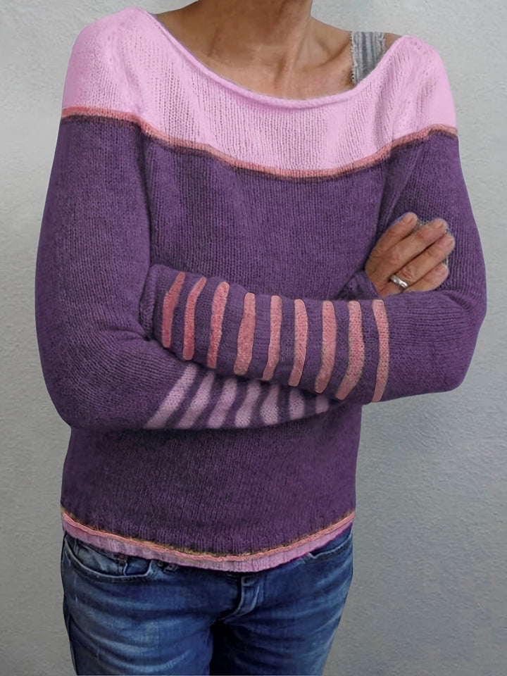 Kathrin – Pull rayé tendance et agréable à porter