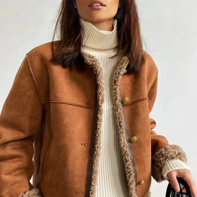SOFIA | VESTE EN CUIR CHAUDE ET RAFFINÉE