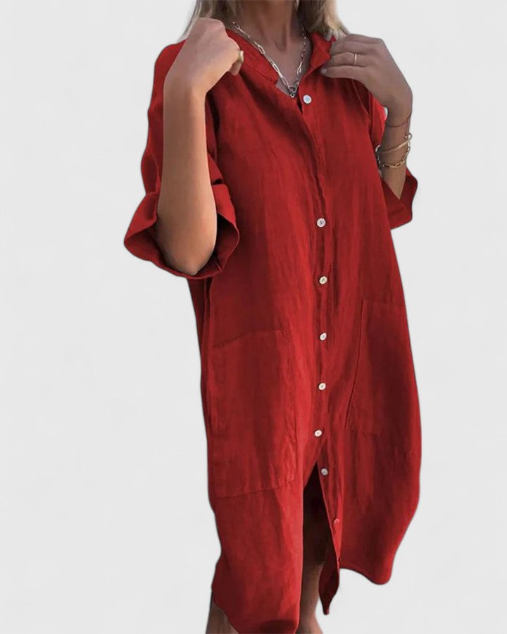 Marella - Robe En Lin Élégante