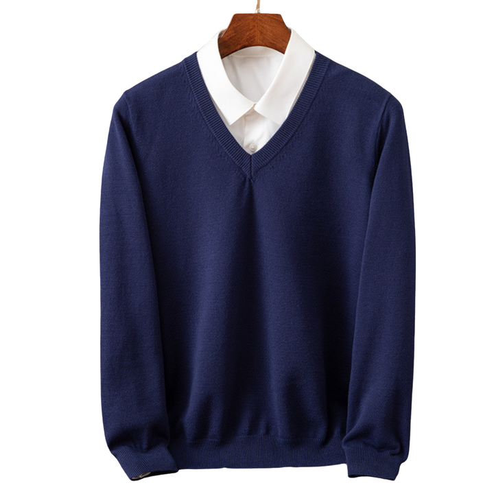 Bexford - Pull V-Neck en Pur pour Hommes