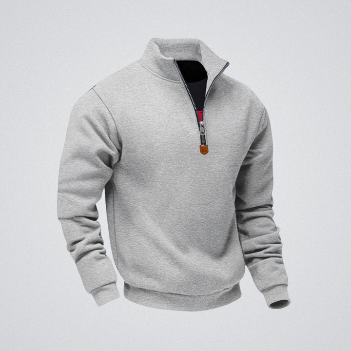 Léo | Sweat zippé à col montant – chaleur, élégance et confort au quotidien