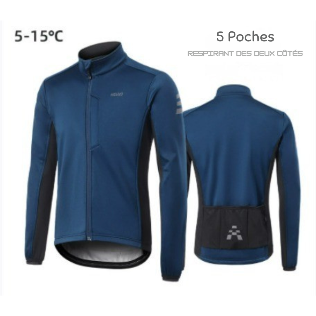 Veste de Cyclisme Hiver | Coupe-Vent, Chaude & Doublée Polaire