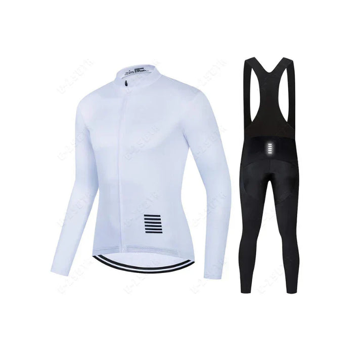 Ensemble de cyclisme professionnel à manches longues