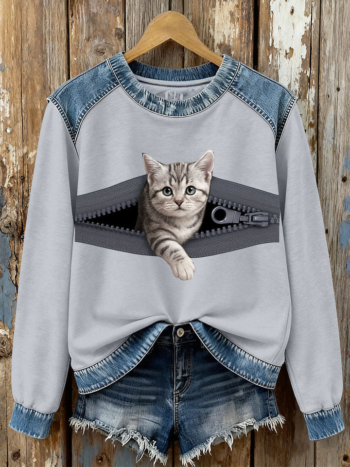 Sweatshirts chat pour femmes