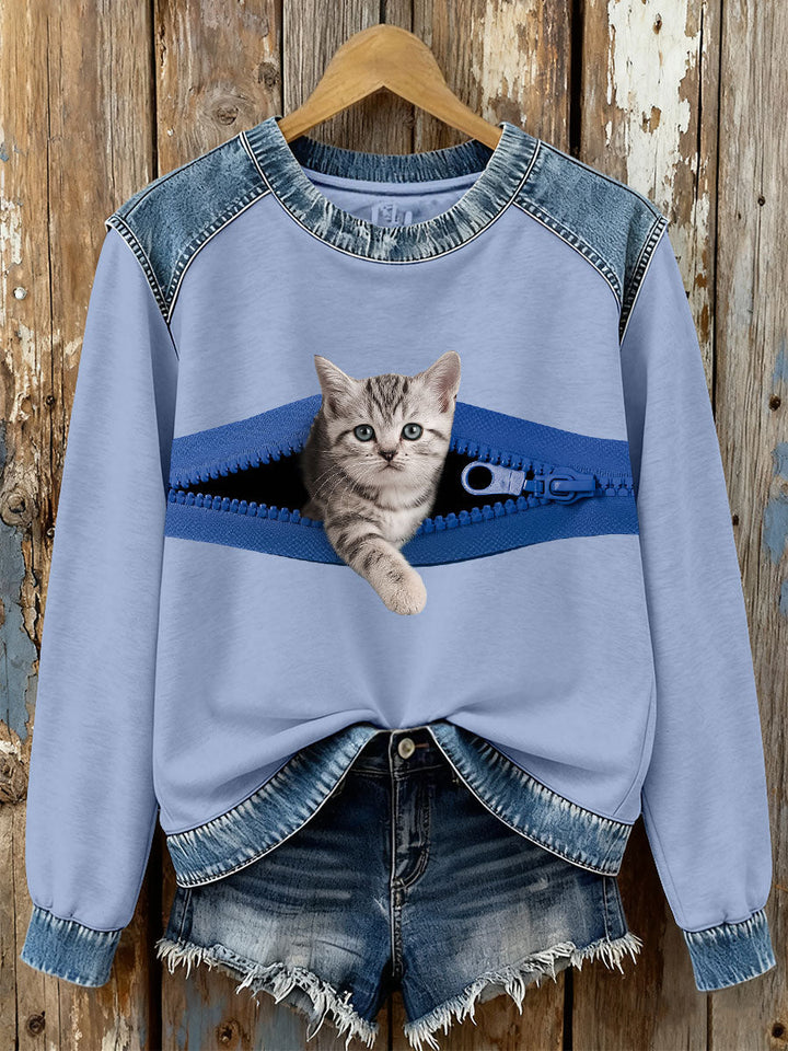 Sweatshirts chat pour femmes